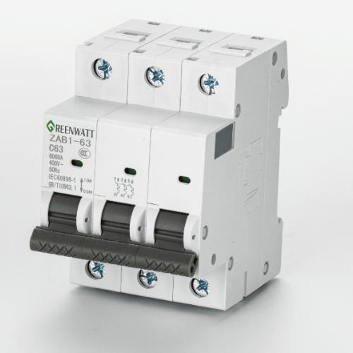 AC MCB 1P 2P 230V 400V 6KA MINI CIRCUITO DIREITO ARMANHO