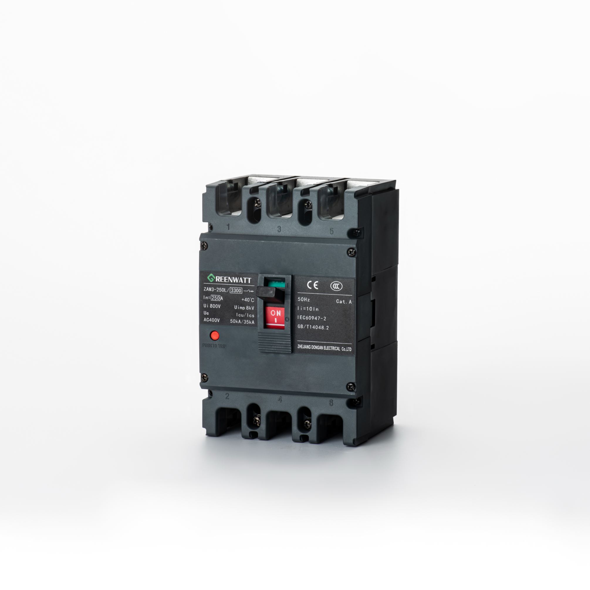 Disjuntor de caixa moldada ZAM3-250L | Greenwatt