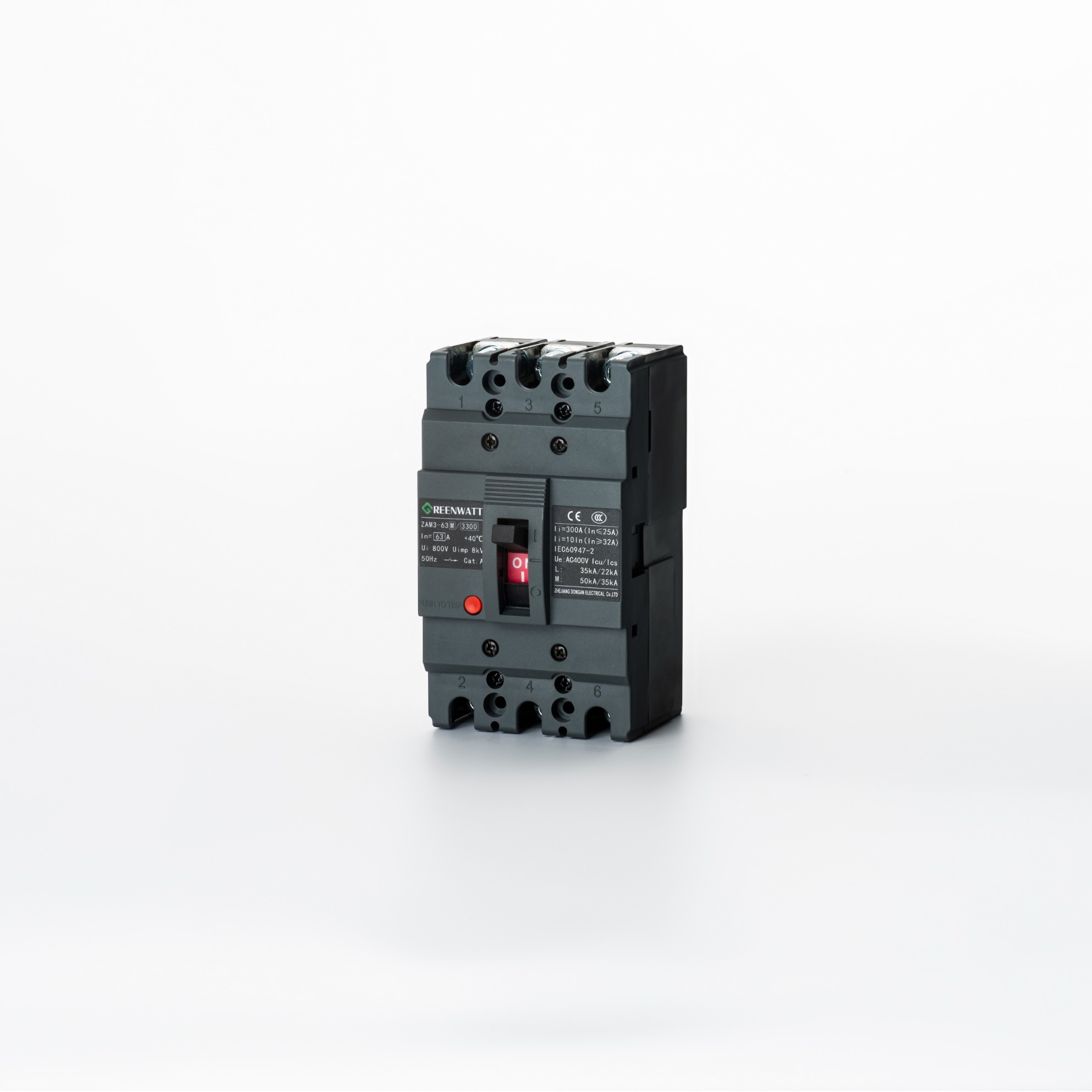 Disjuntor de caixa moldada ZAM3-63 | Greenwatt